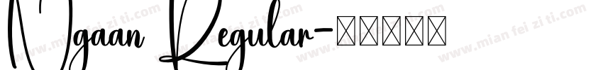 Ngaan Regular字体转换